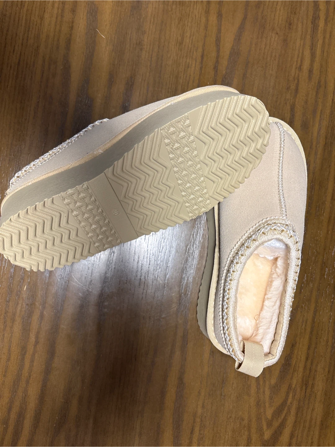 Ladies Shearling Slippers - Cozy Suede with Sherpa Lining - photo 3