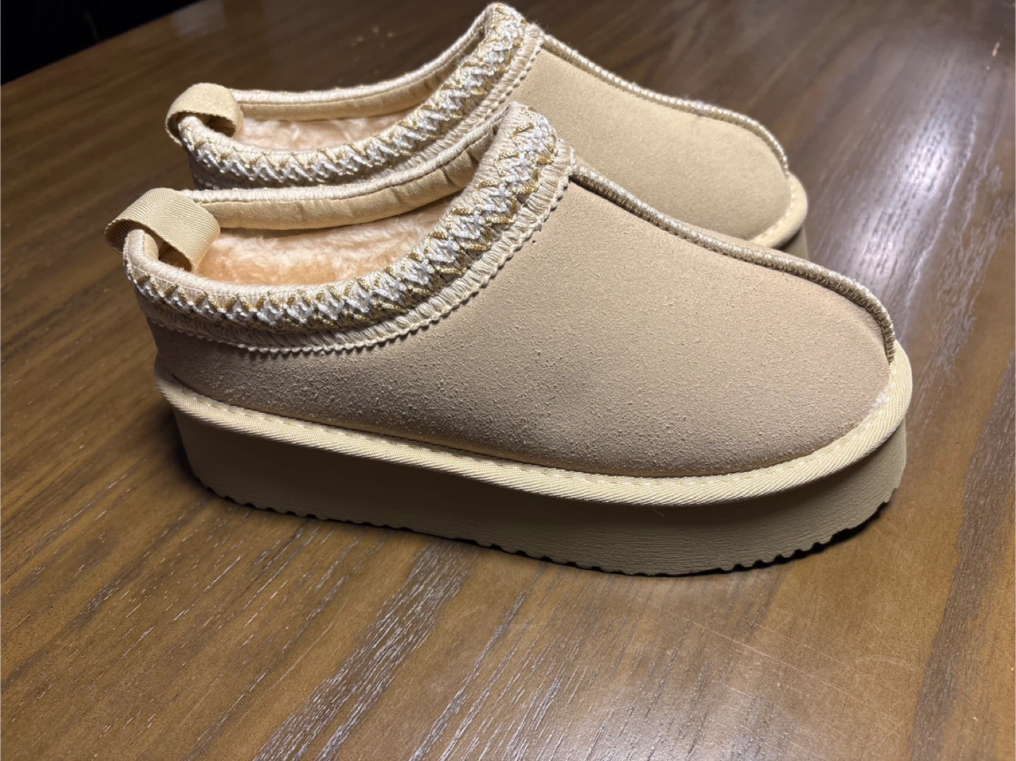 Ladies Shearling Slippers - Cozy Suede with Sherpa Lining - photo 5