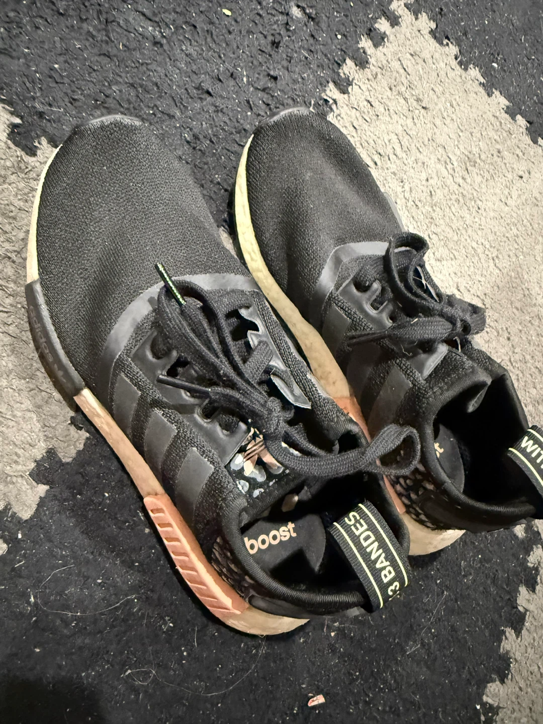 Adidas NMD R1 Black Boost Running Shoes - photo 3