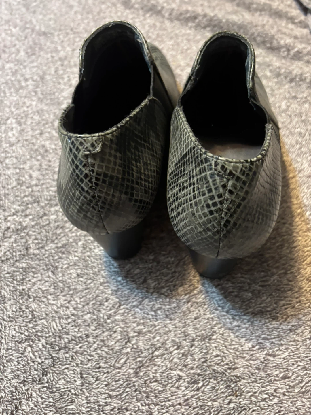 Vionic Women's Grey Snake Print Slip-On Wedge Ankle Boots - photo 4