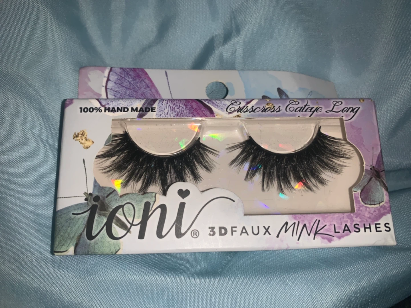 Ioni 3D Faux Mink Lashes - Crisscross Cat-eye Long