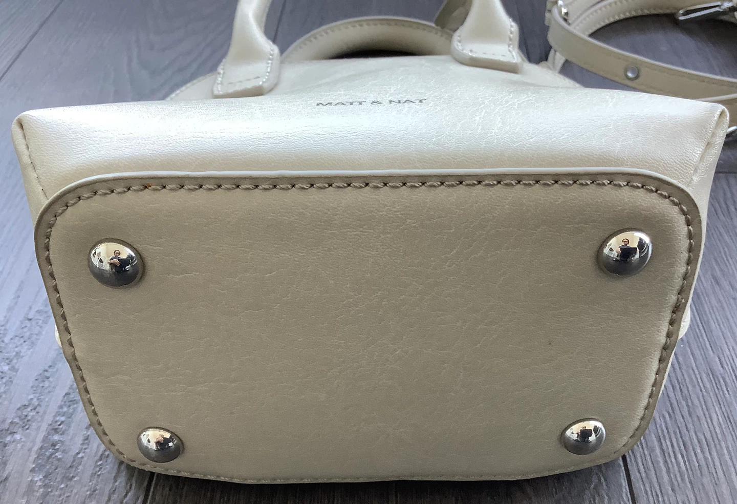 Matt & Nat Cream Vegan Leather Mini Dwell Bag - photo 5