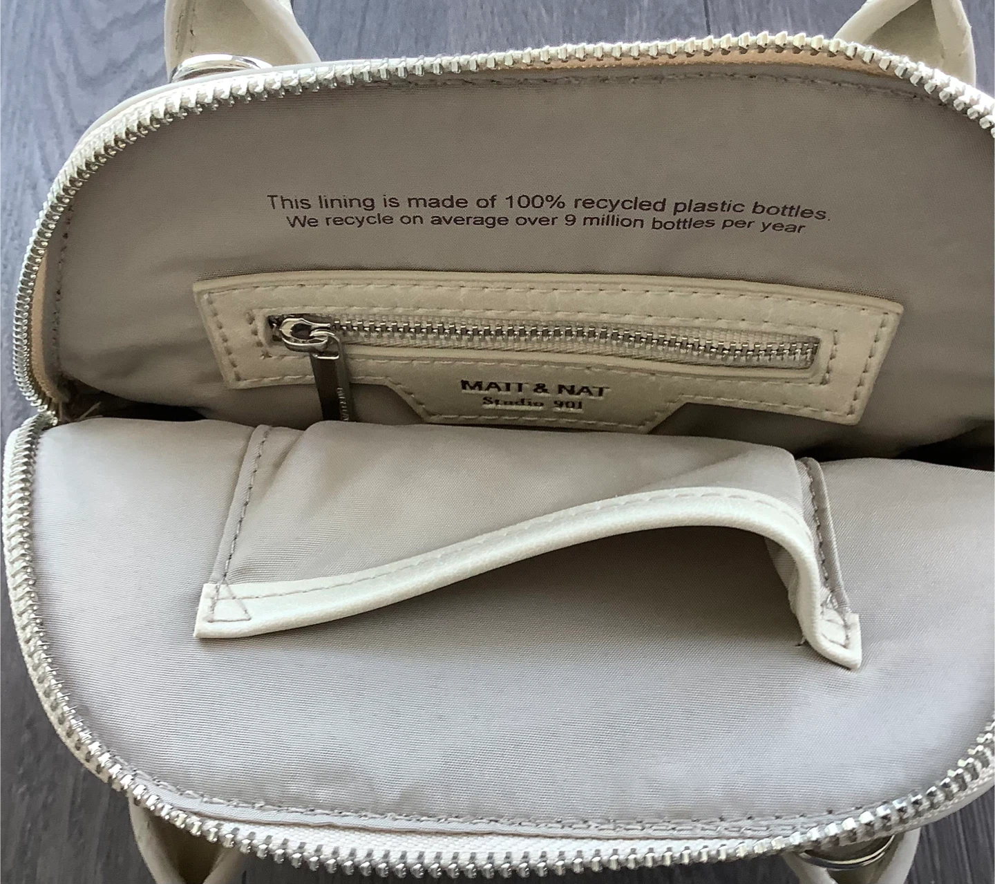 Matt & Nat Cream Vegan Leather Mini Dwell Bag - photo 3