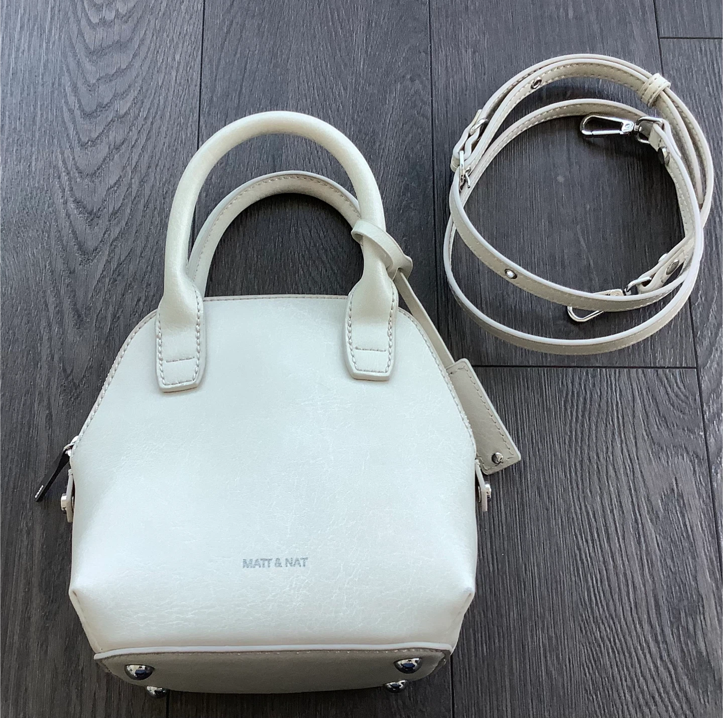 Matt & Nat Cream Vegan Leather Mini Dwell Bag - photo 2