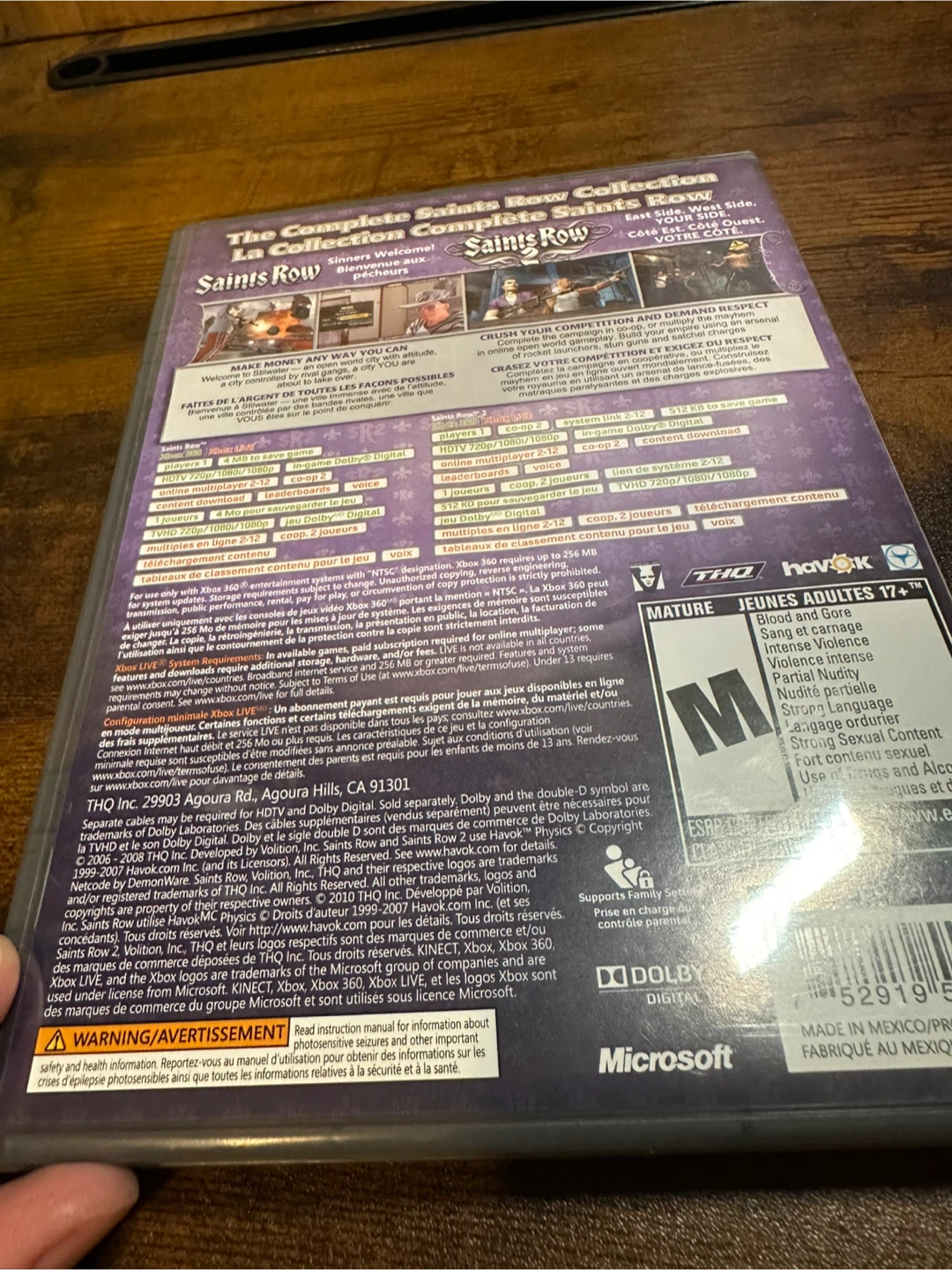 Saints Row Double Pack Xbox 360 - photo 2