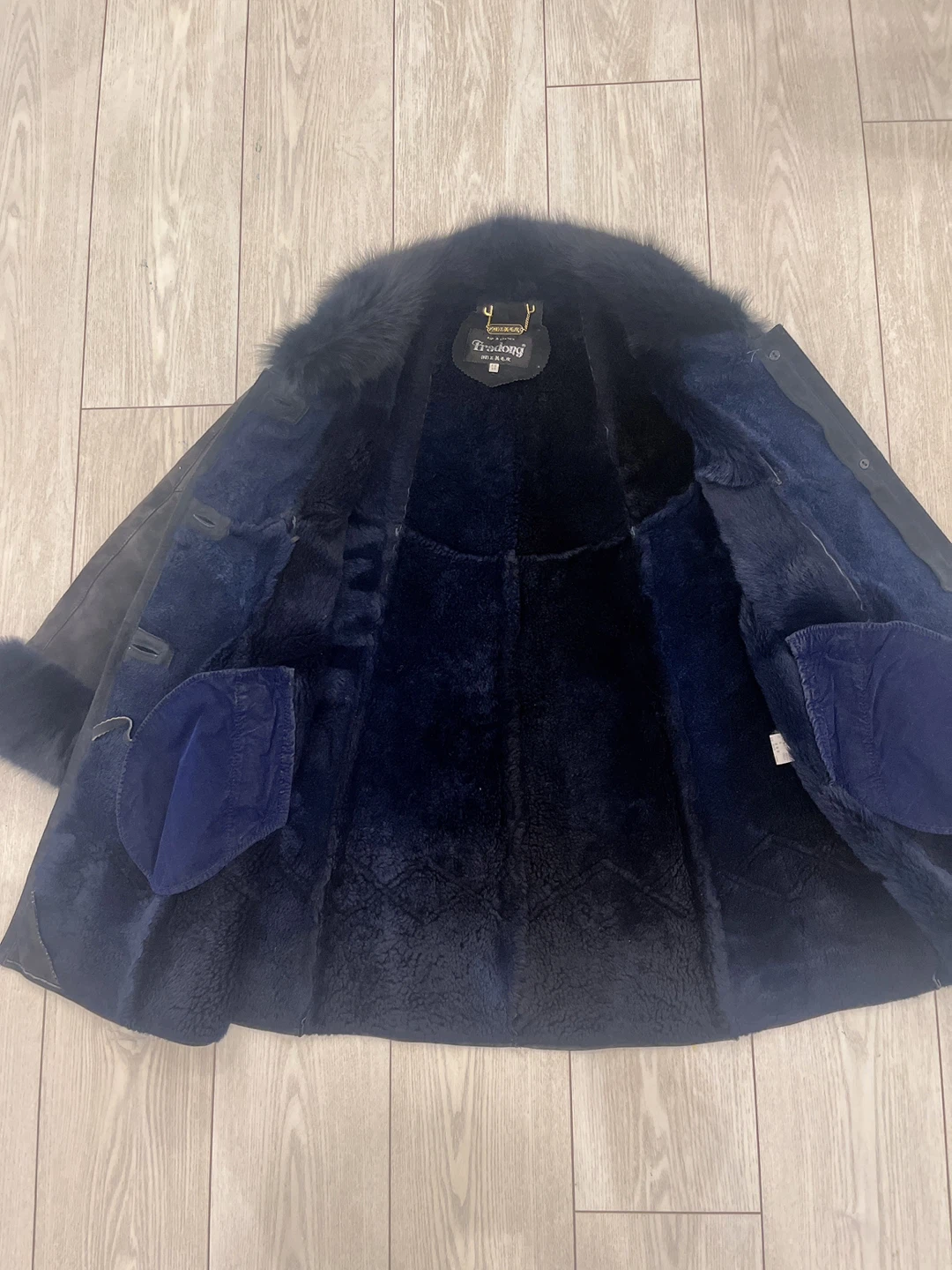 Leather Fur Trim Coat - photo 2