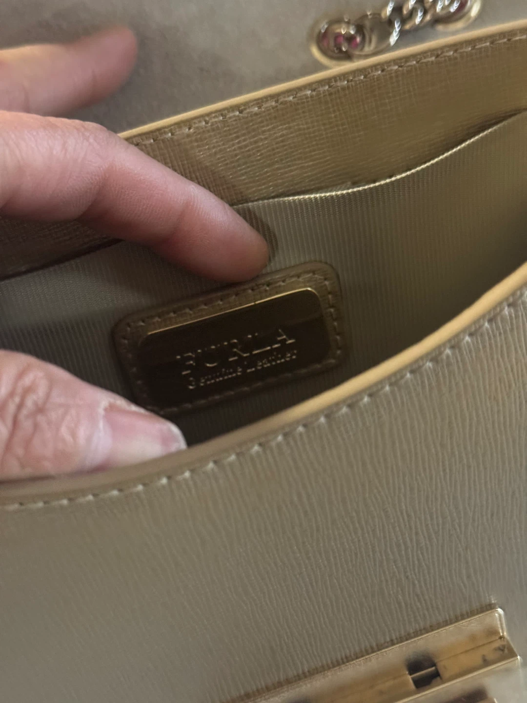 Furla Bella Mini Chain Shoulder /Crossbody Leather Bag - photo 3