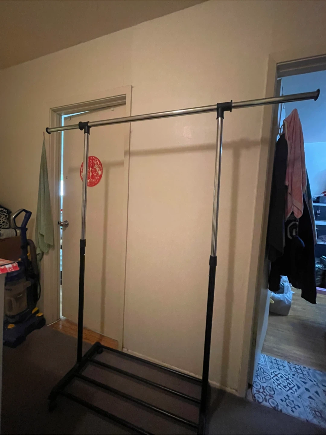 Adjustable Rolling Clothes Rack