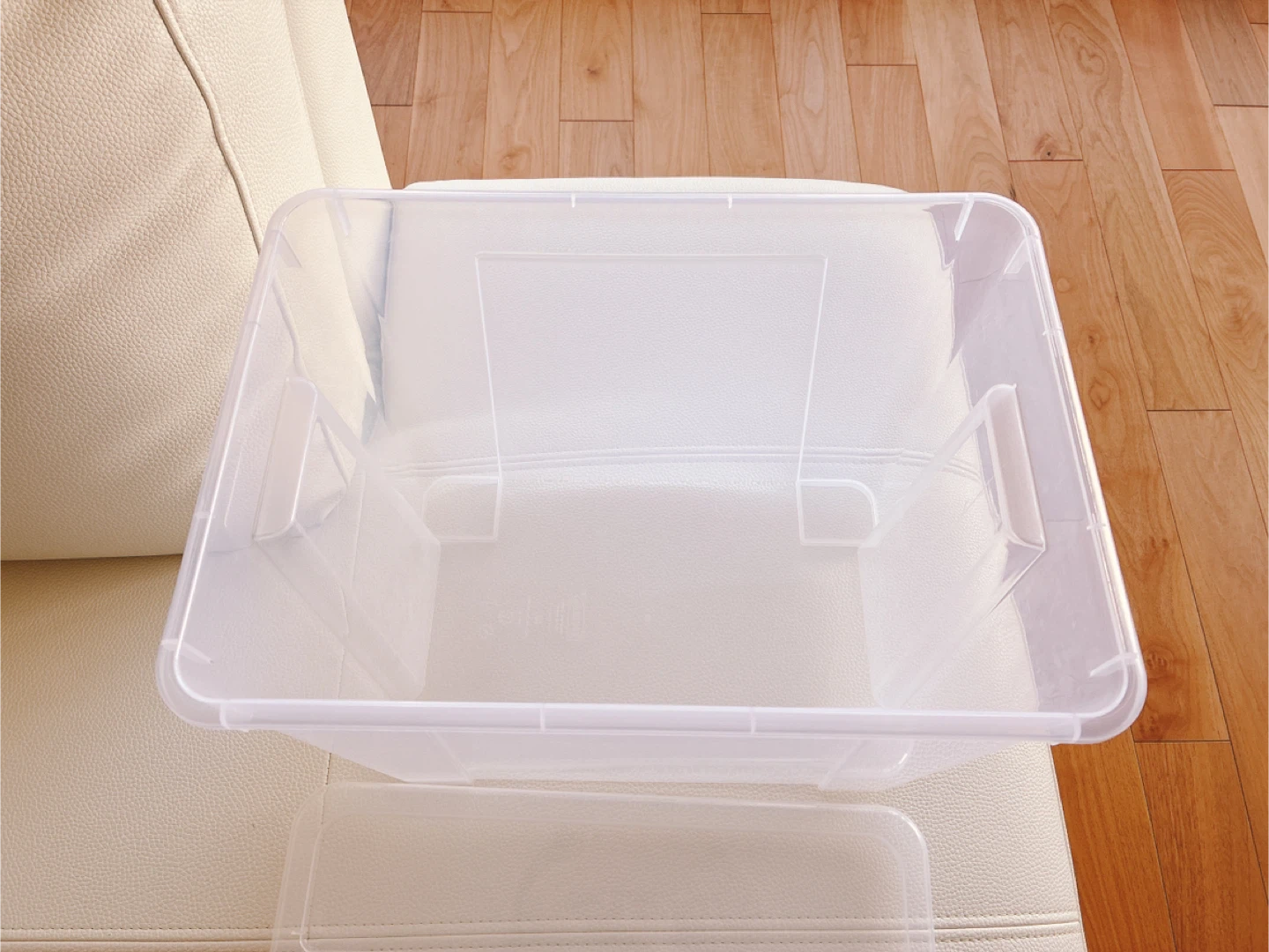 Clear Plastic Storage Bin with Lid - photo 4