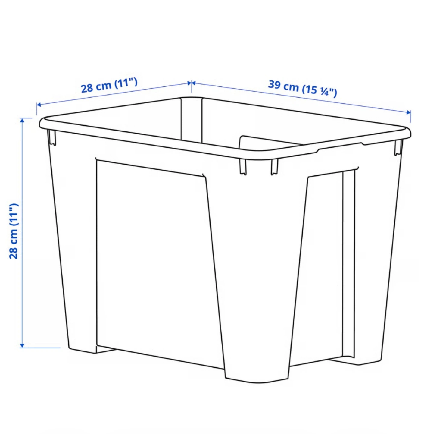 Clear Plastic Storage Bin with Lid - photo 5