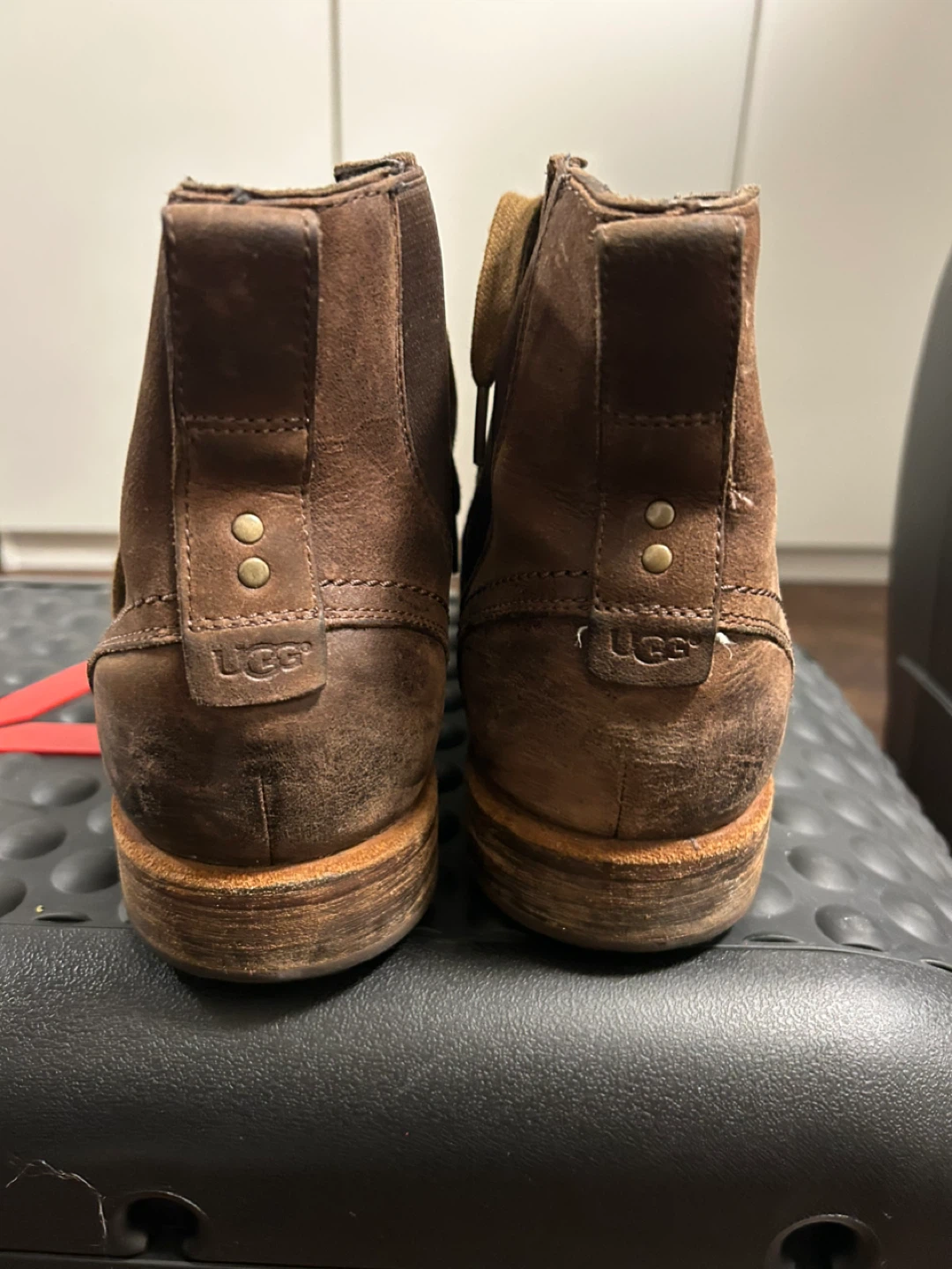 UGS Men's Brown Leather Lace-Up Ankle Boots - photo 3