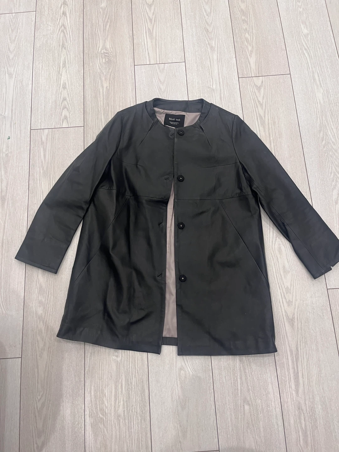 Black Leather Jacket - Medium