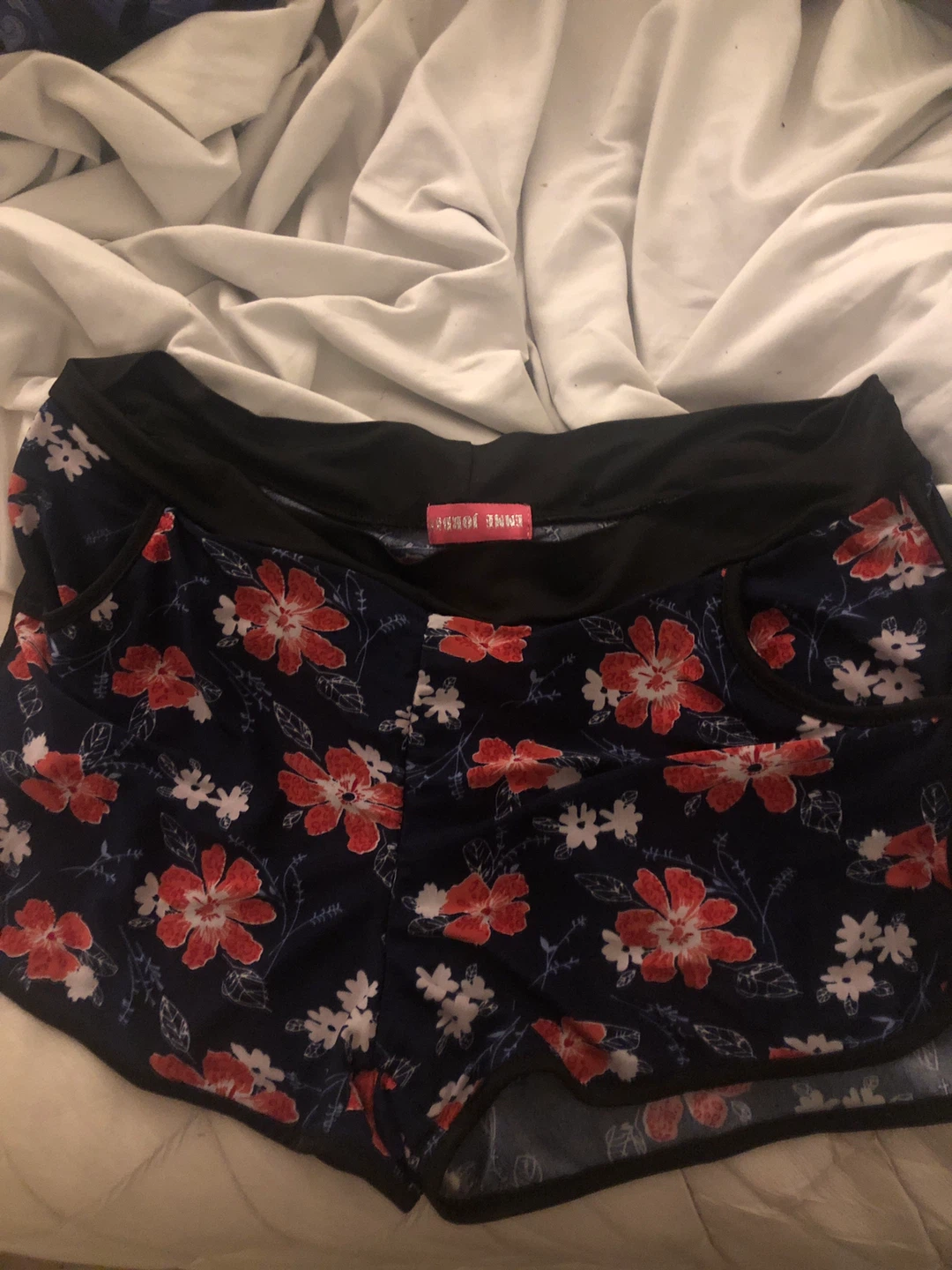 Pink Lotus Floral Shorts