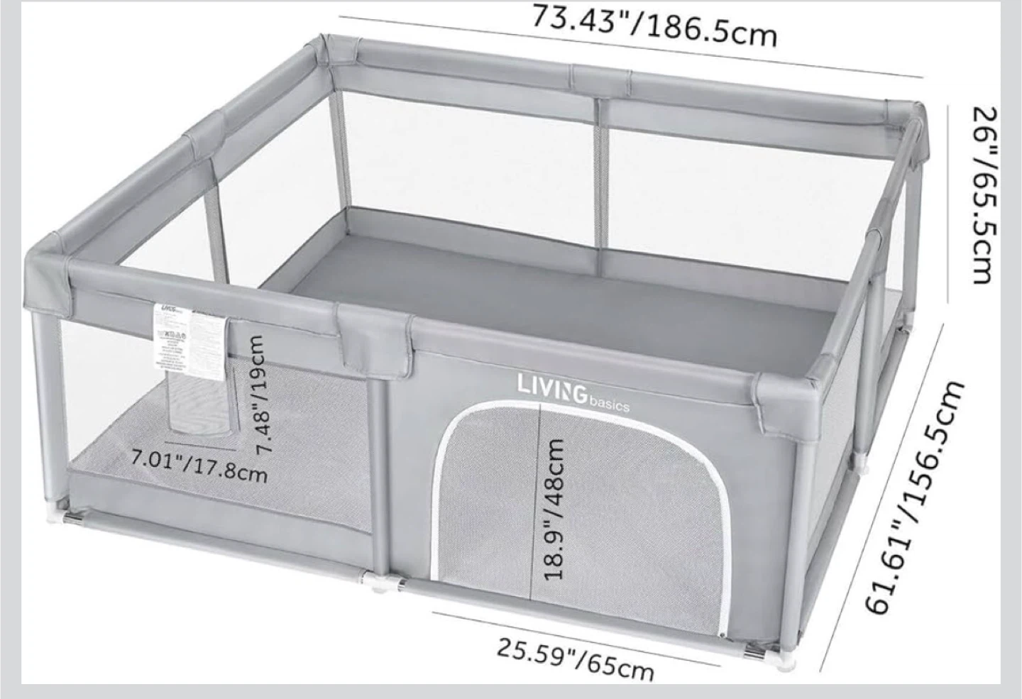 LIVING basics Grey Playpen with Bag - photo 3