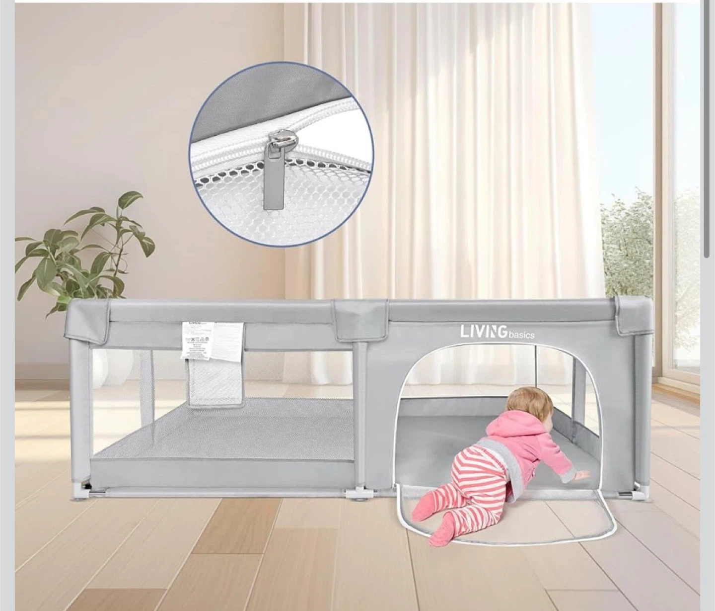 LIVING basics Grey Playpen with Bag - photo 4
