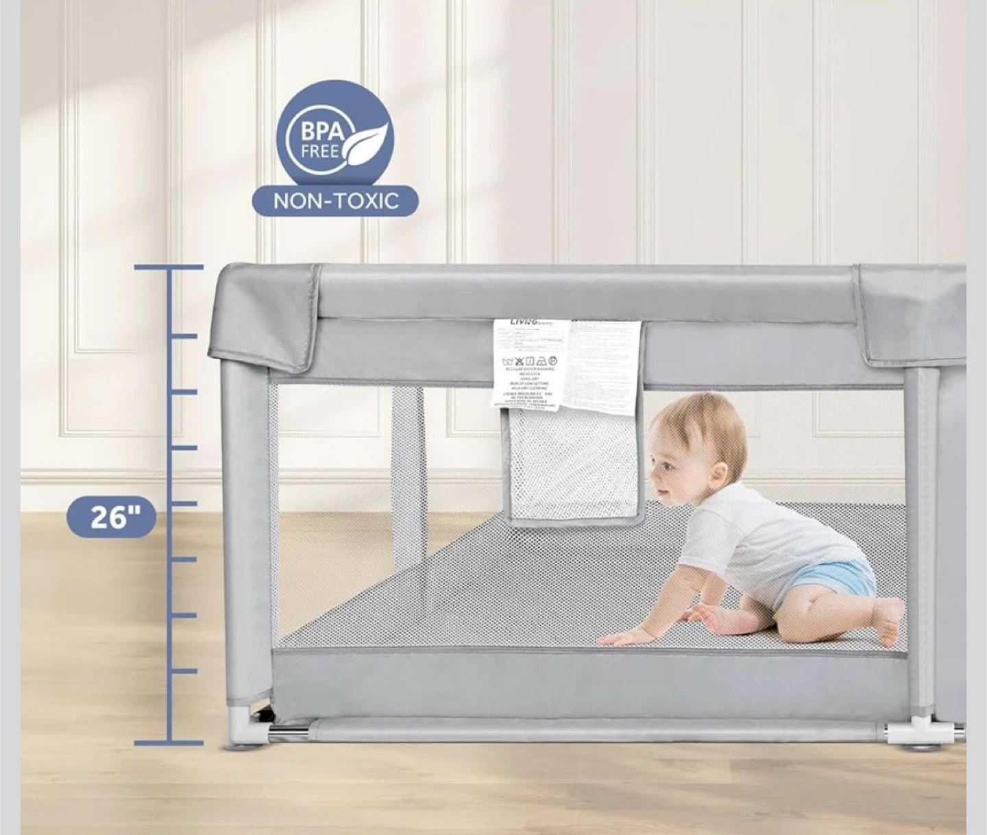 LIVING basics Grey Playpen with Bag - photo 2