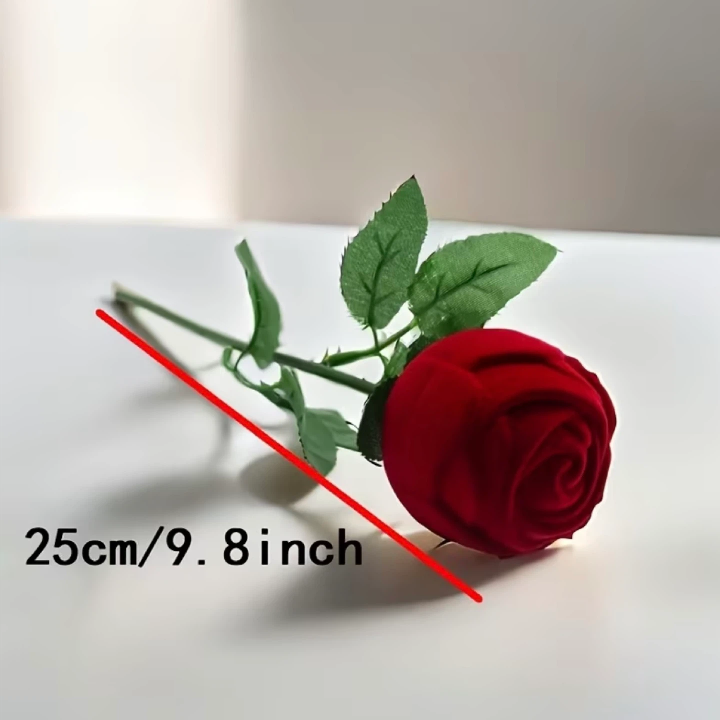 Brand New Red Rose Ring Box Holder - photo 4