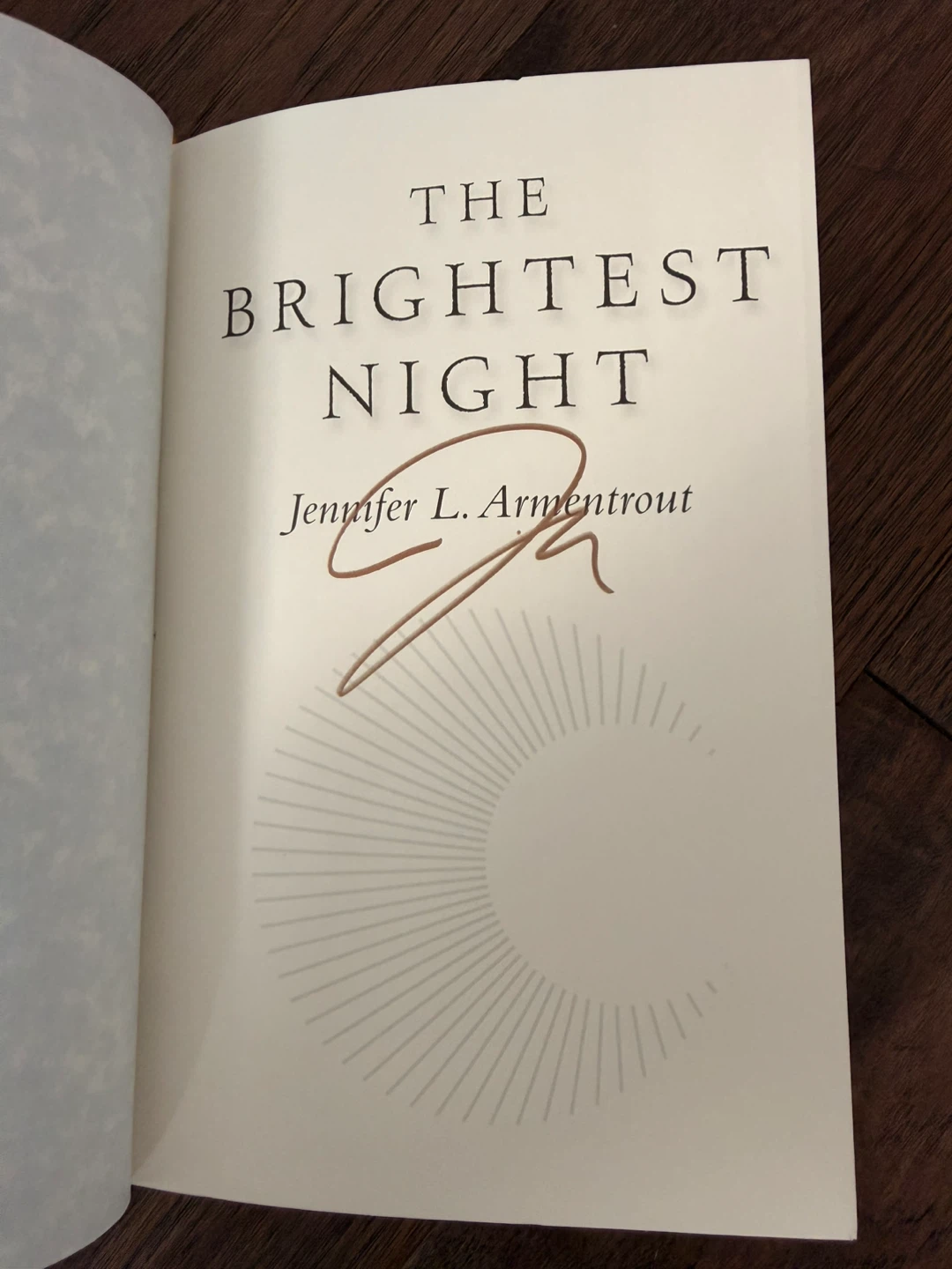 Signed Edition The Brightest Night by Jennifer L. Armentrout - photo 2