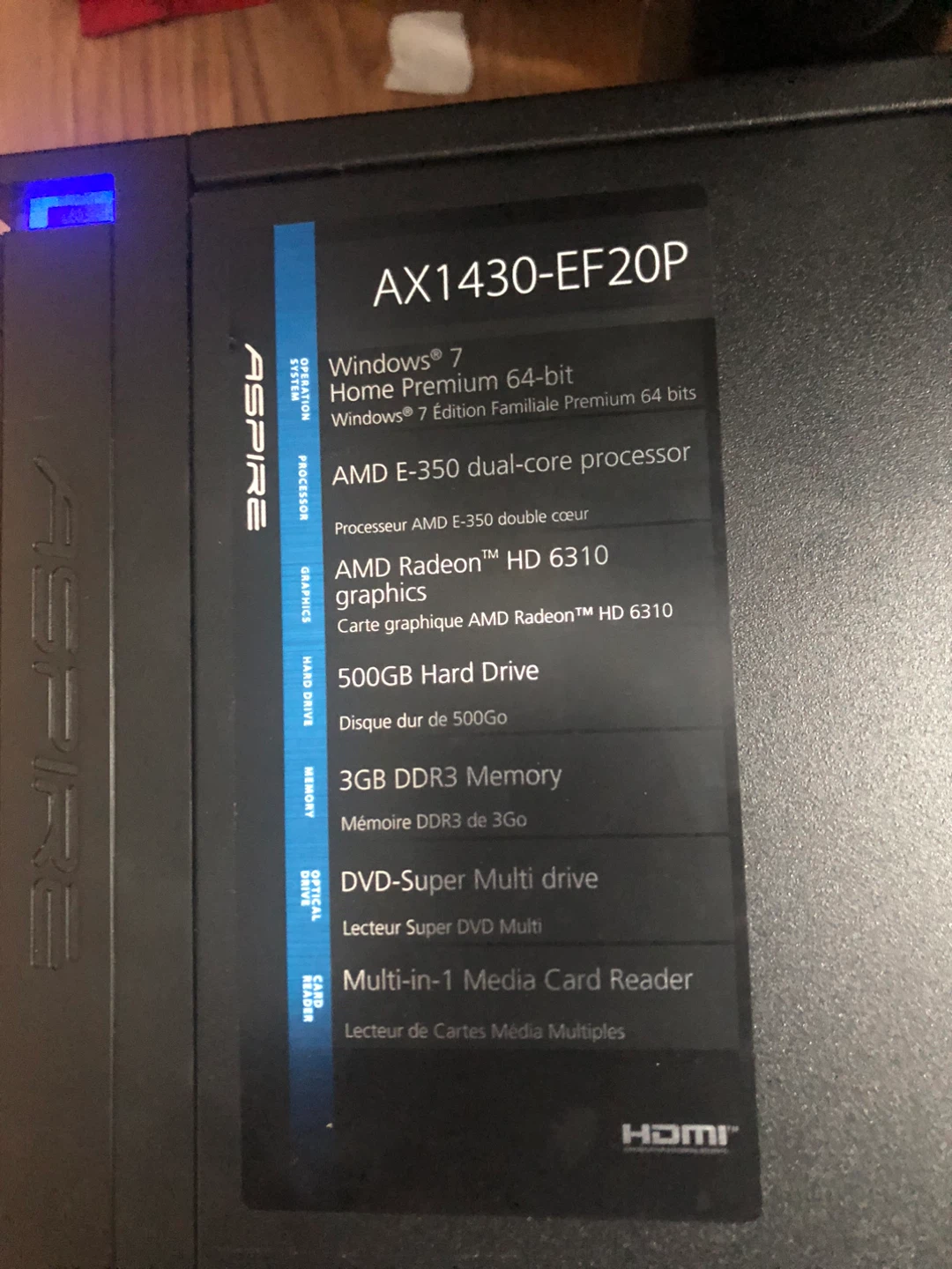 Acer Aspire pc READ DISC - photo 4