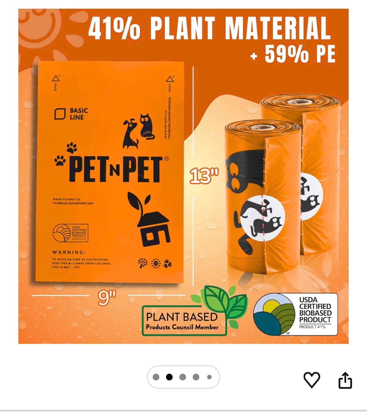 PET n PET 33 Rolls of Dog Waste Bags - photo 2