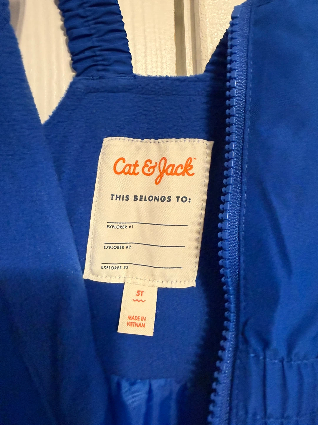 Cat & Jack Blue Snow Bib Overalls Size 5T - photo 3