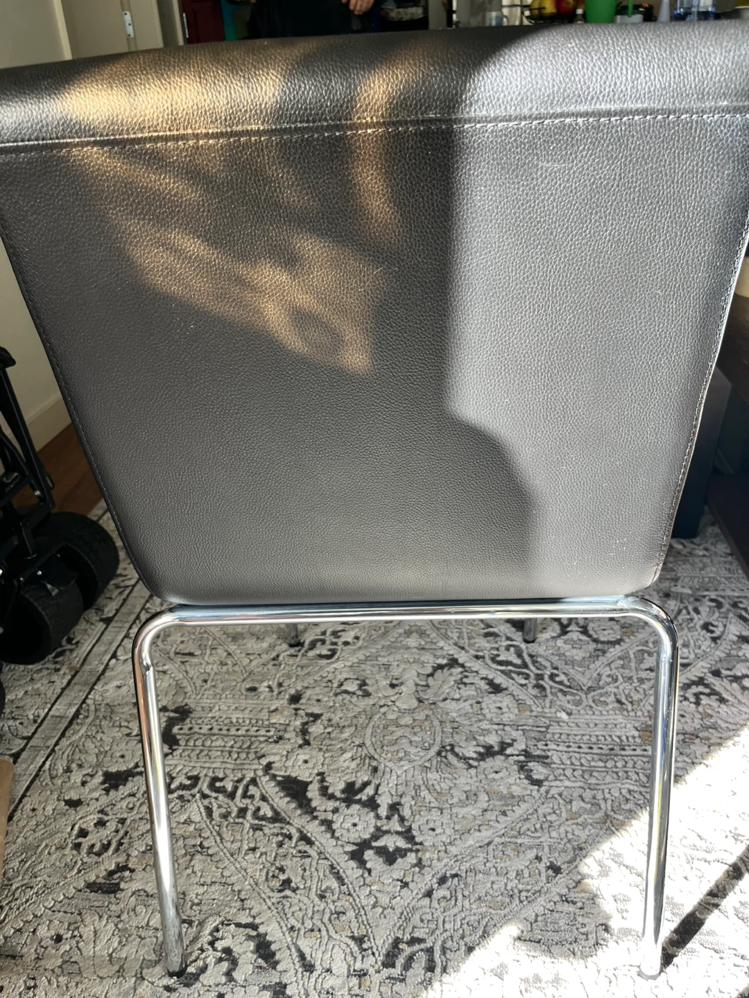 Glass Top Dining Table with 2 Black Chairs - photo 5