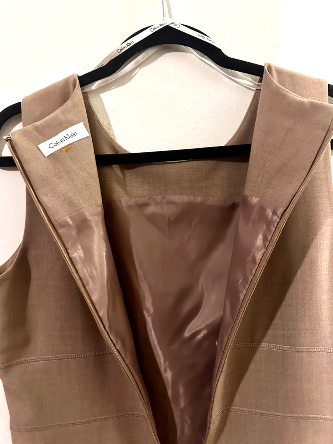 Calvin Klein Tan Sleeveless Sheath Dress - photo 3