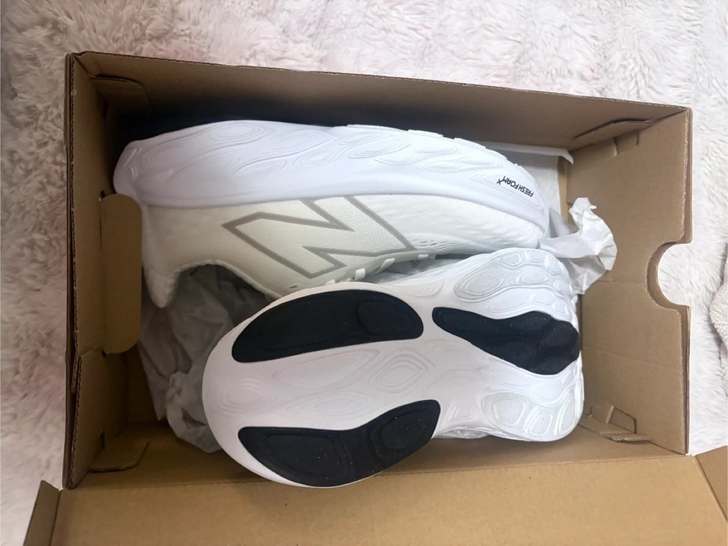 New Balance 1080W14 Running Shoes - White/Beige - Women's Size 8 - photo 3