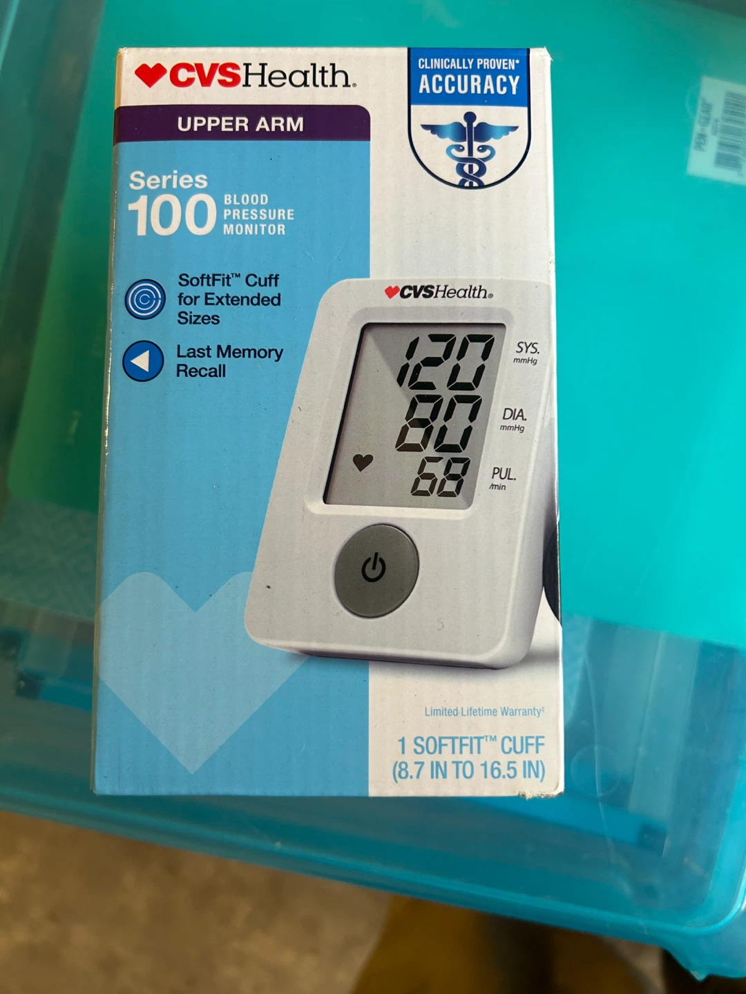 CVS Health Series 100 Upper Arm Blood Pressure Monitor