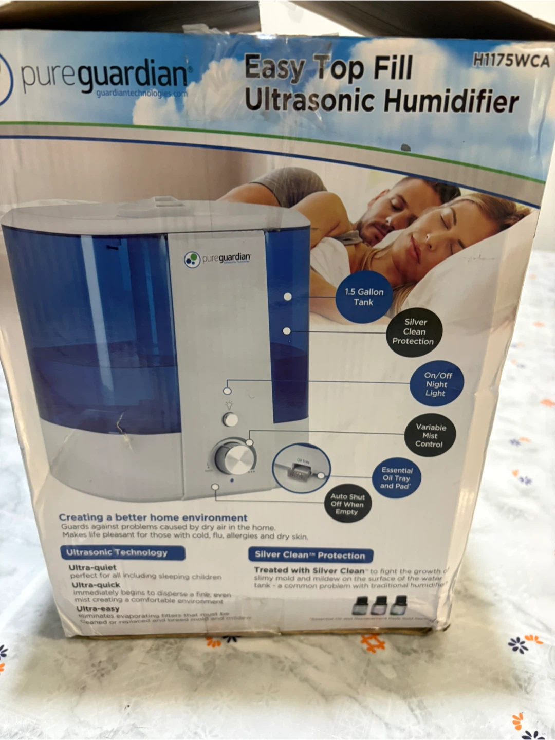 PureGuardian Easy Top Fill Ultrasonic Humidifier - photo 4
