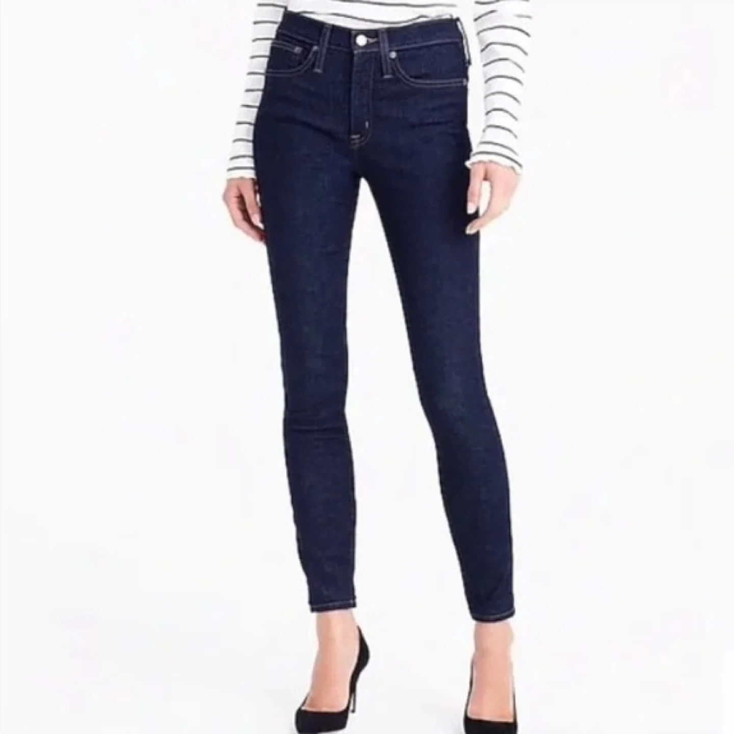 J. Crew Mercantile Mid-Rise Skinny Jean in Rinse Wash