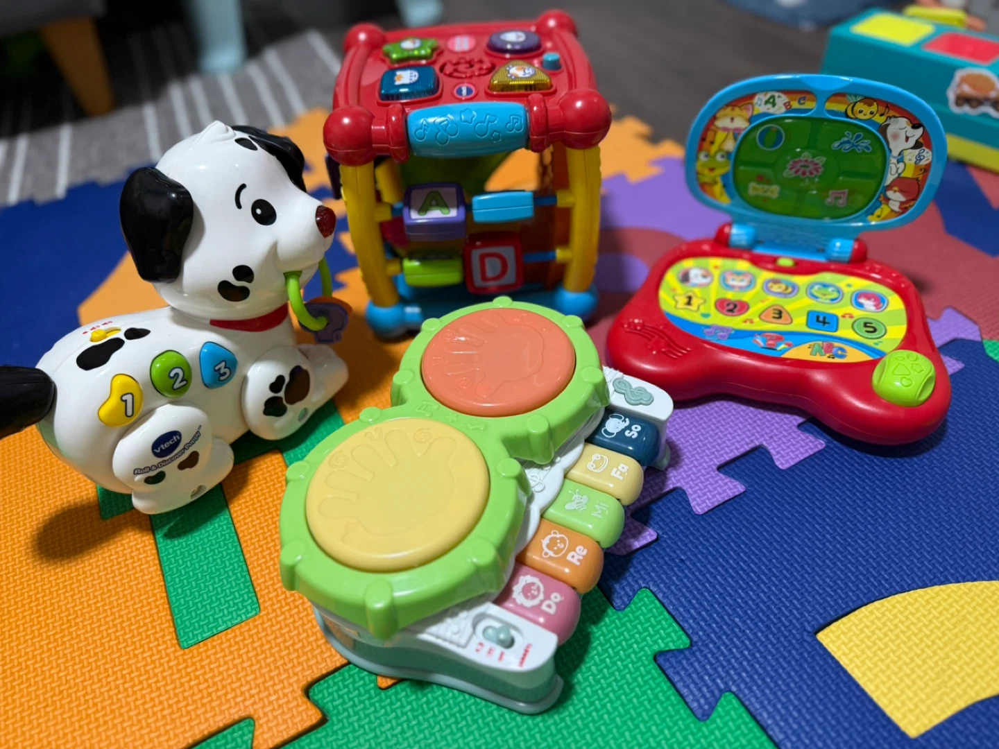 VTech Roll & Discover Pup, Toy Laptop & Drum Set