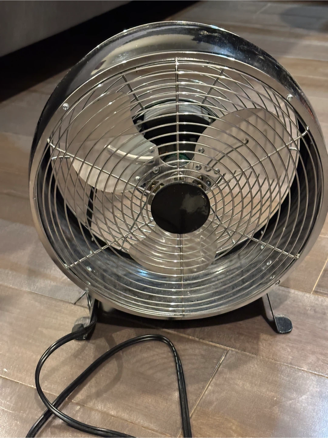 Chrome Desk Fan