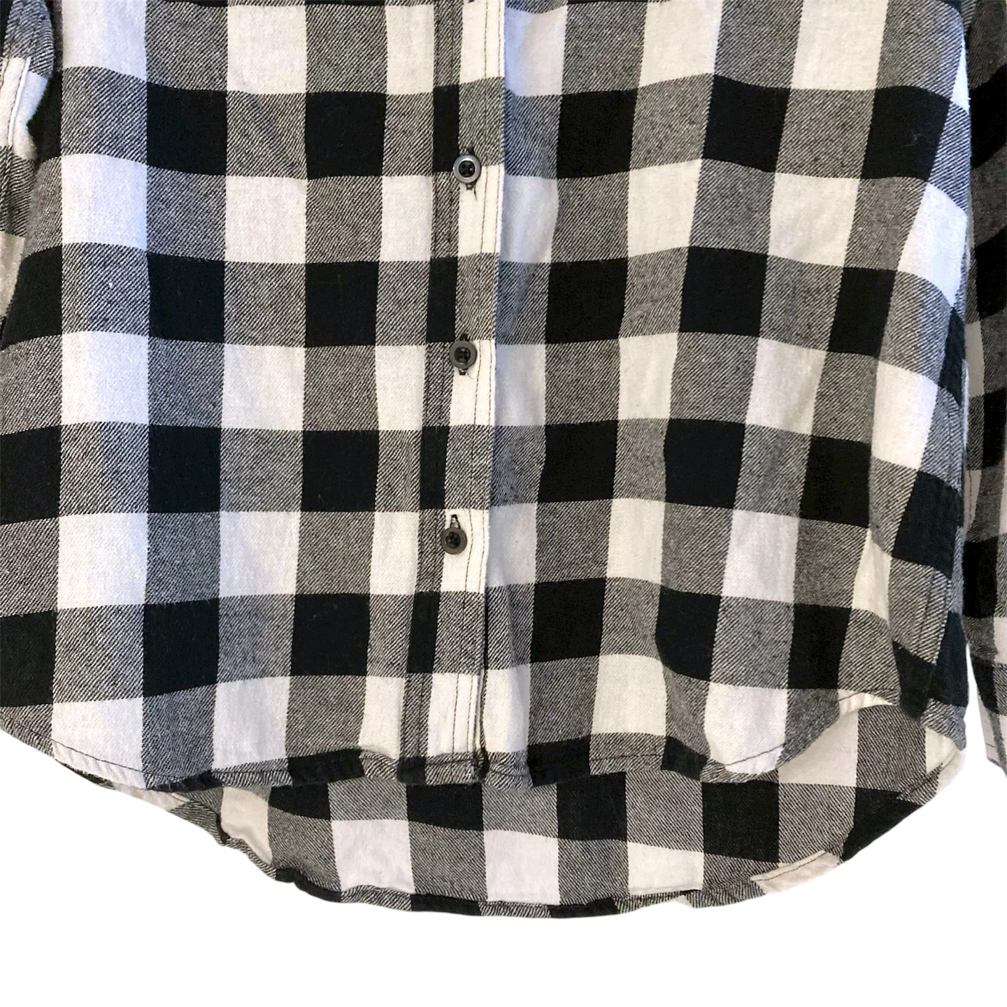 Hooded Plaid Button down Top - photo 4
