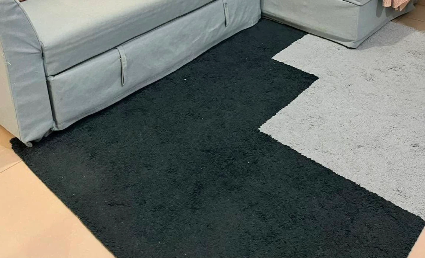 Light/ dark Blue Area rug
