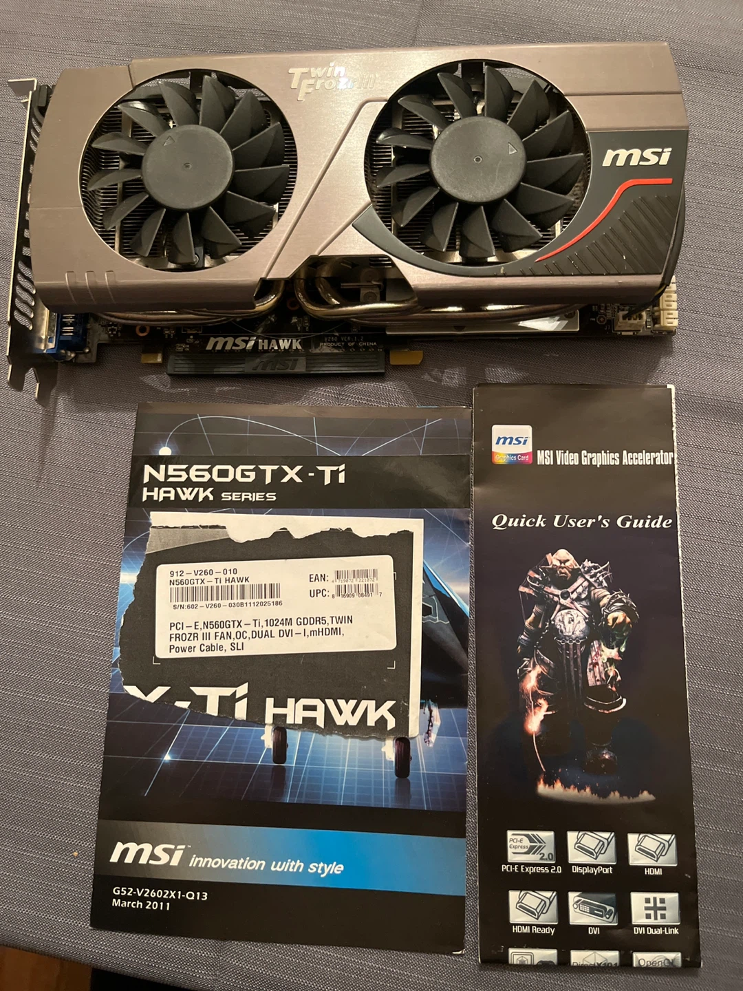 MSI N560GTX-Ti Hawk Graphics Card