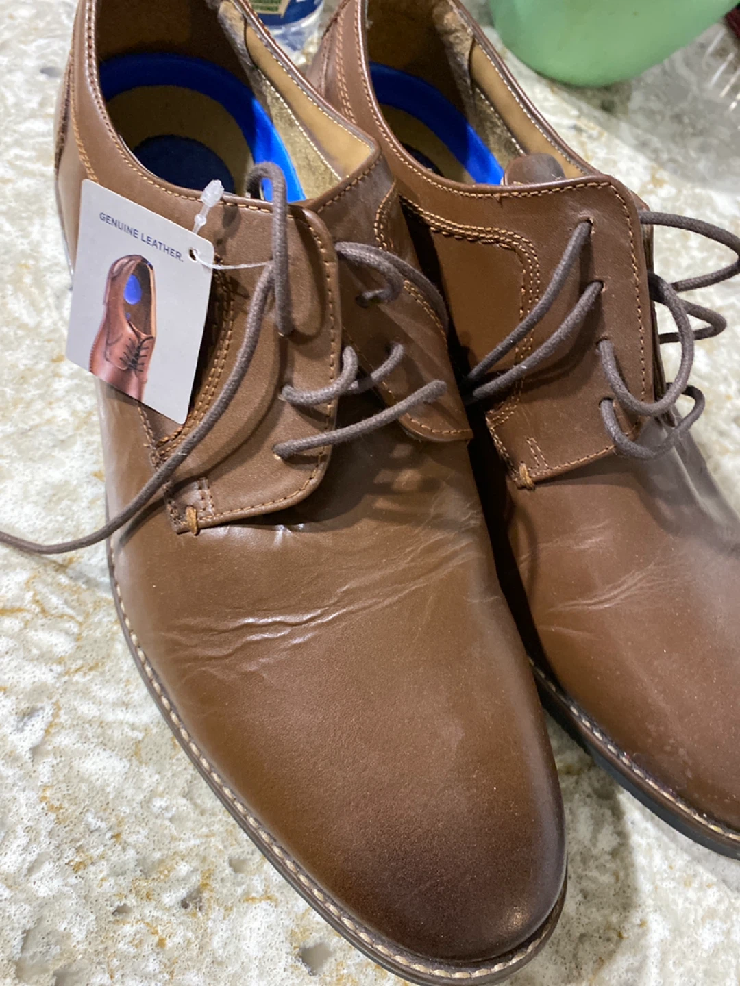 Nunn Bush Men's Brown Leather Dress Flex Shoes - photo 2