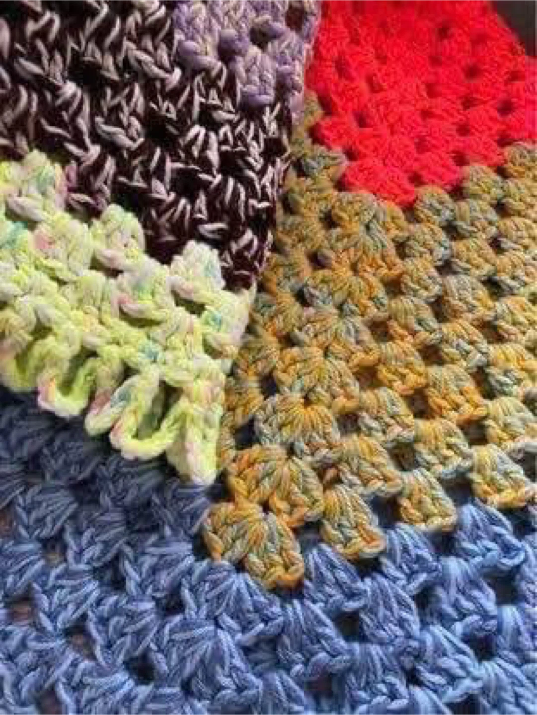 Handmade Crochet Granny Square Blanket - photo 5