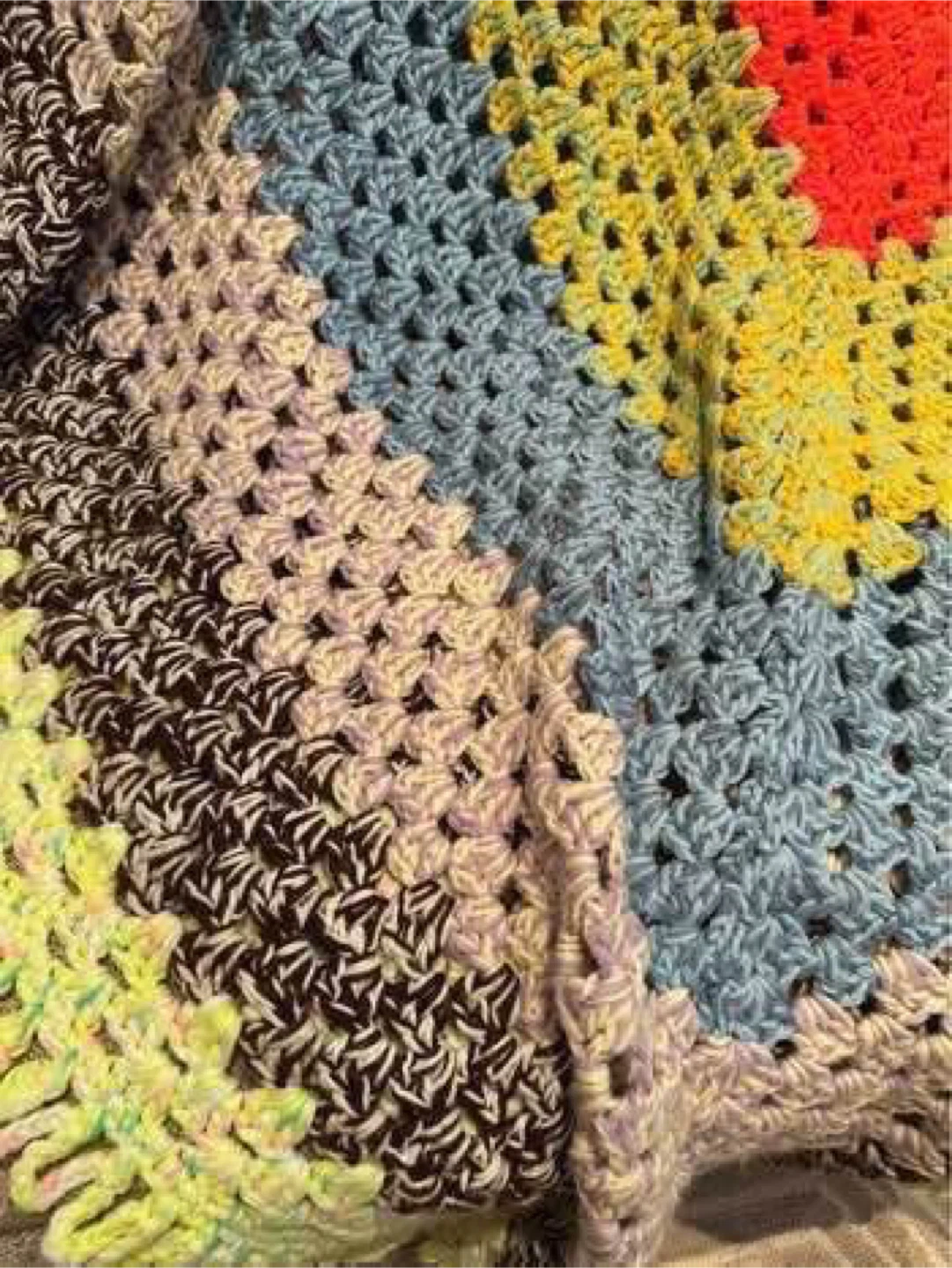 Handmade Crochet Granny Square Blanket - photo 4