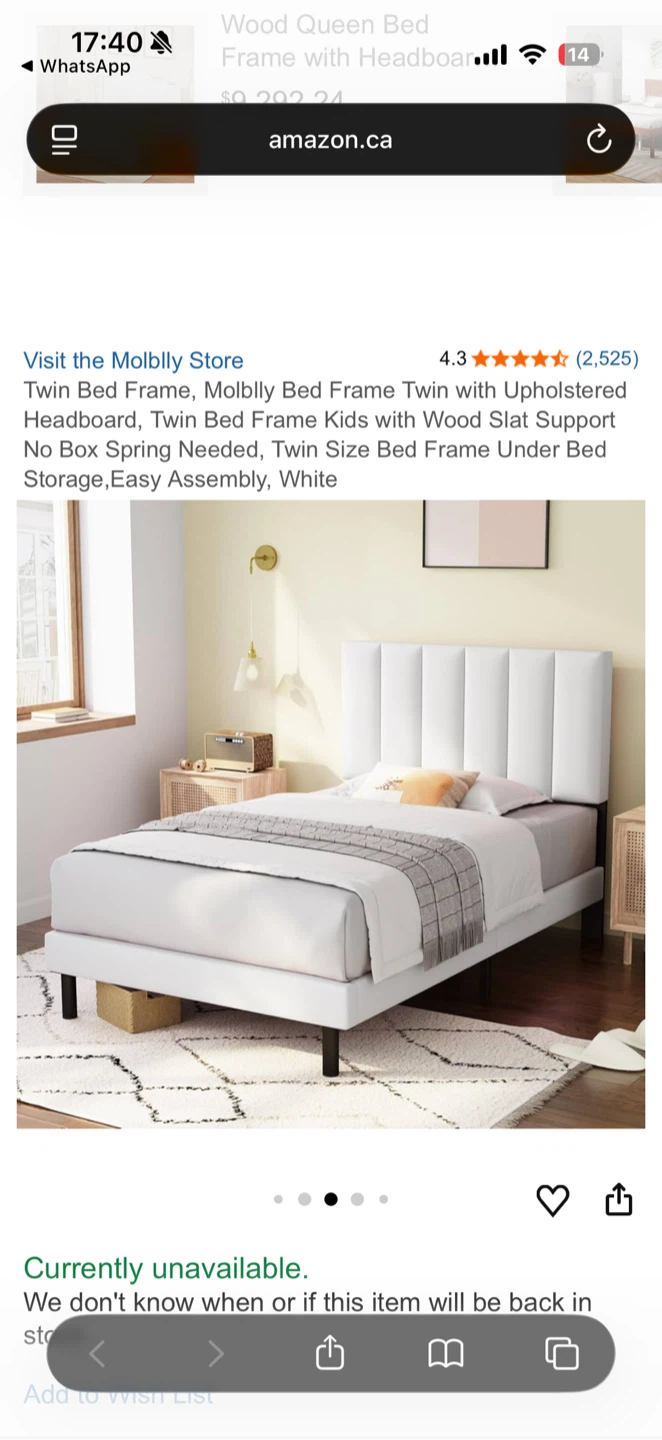 Twin Bed Frame with Foam Mattress - photo 4