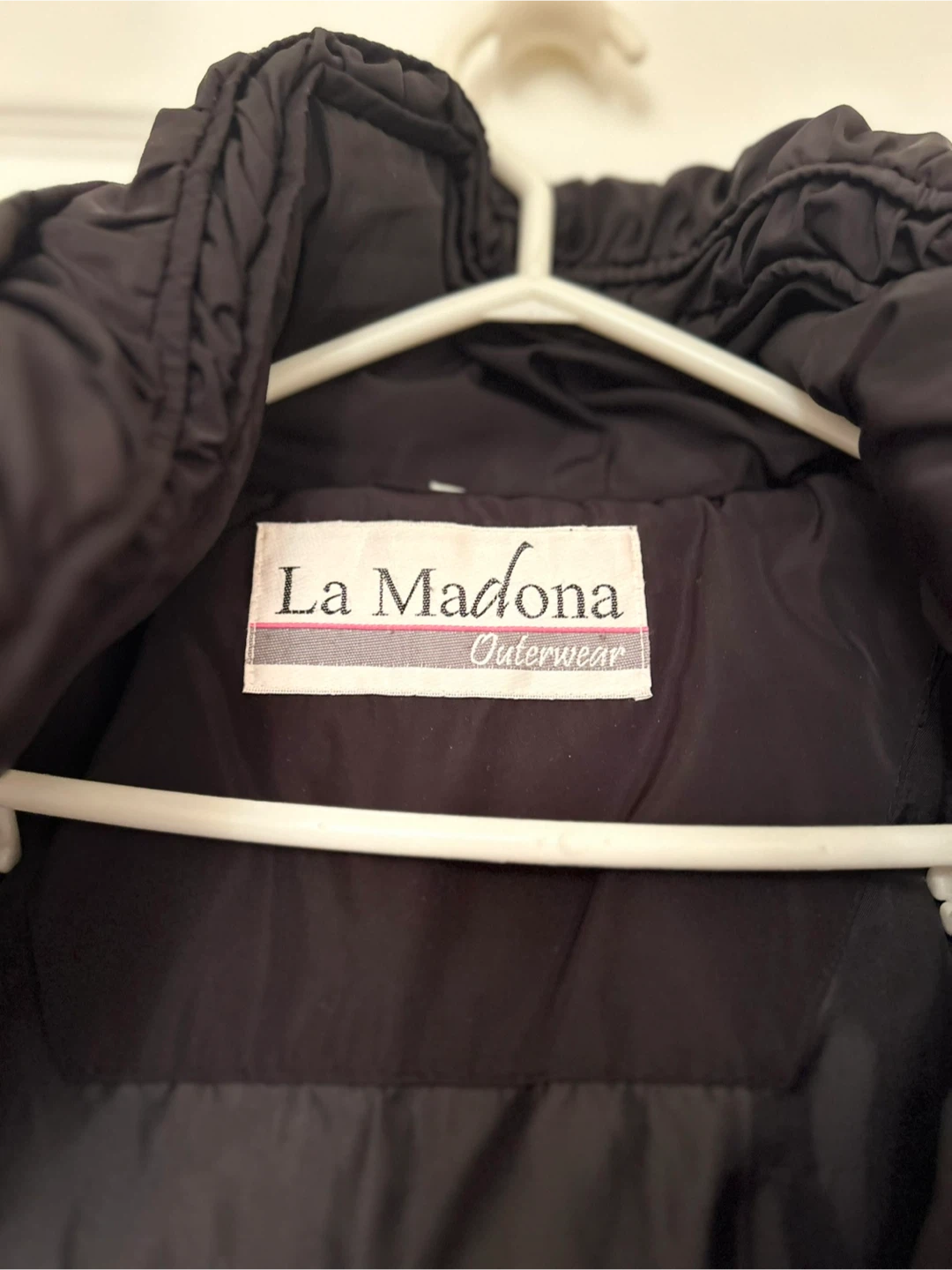 La Madona Outerwear Black Puffer Coat - Size XL - photo 3