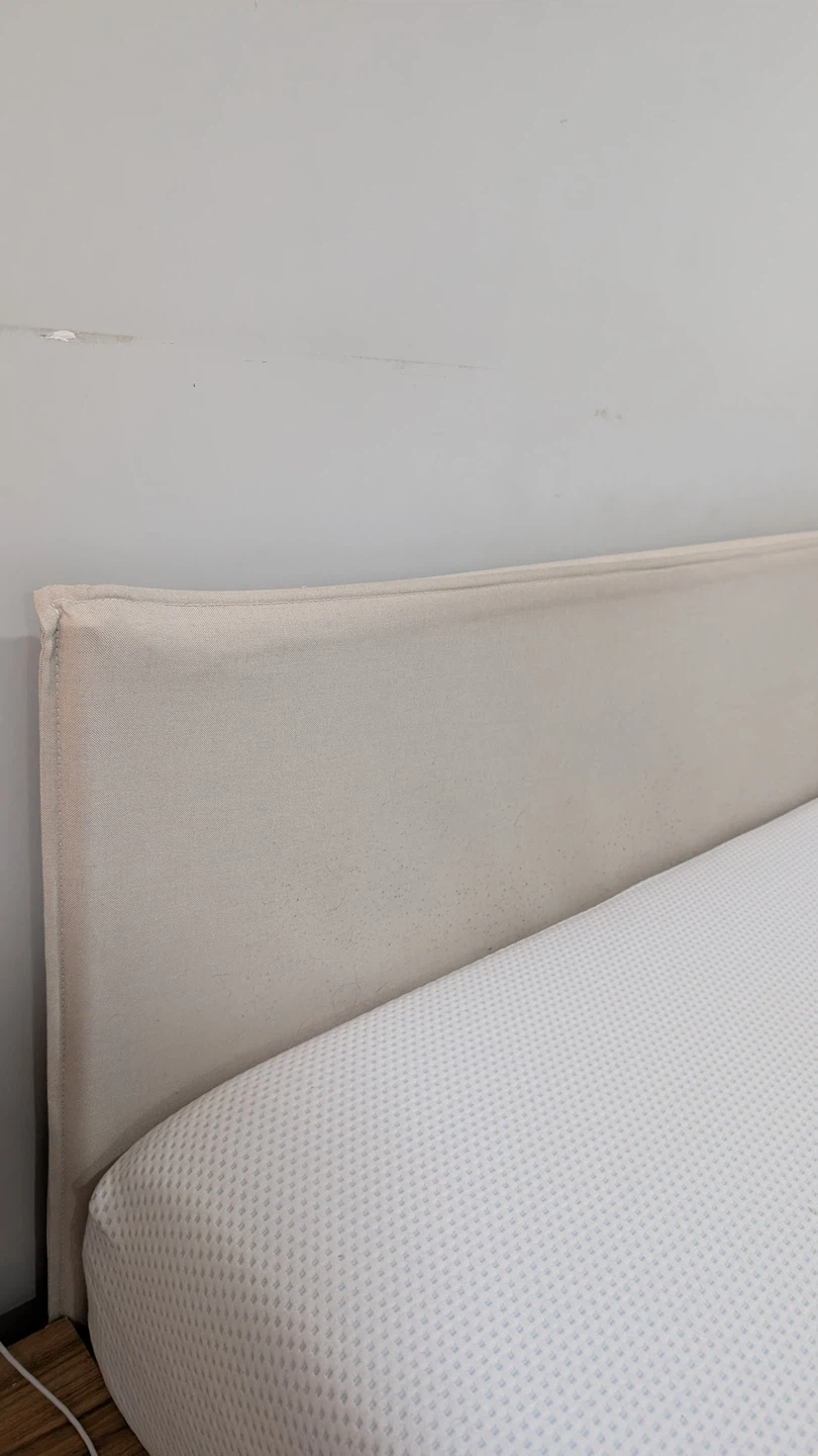 Queen bed & side table with zinus mattress - photo 4