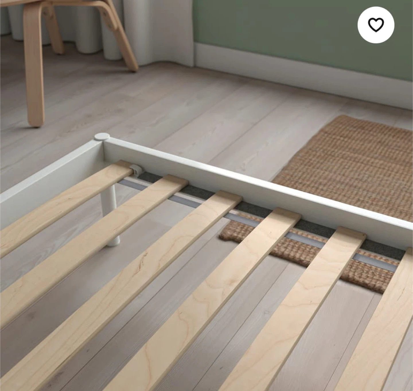 Queen bed & side table with zinus mattress - photo 5