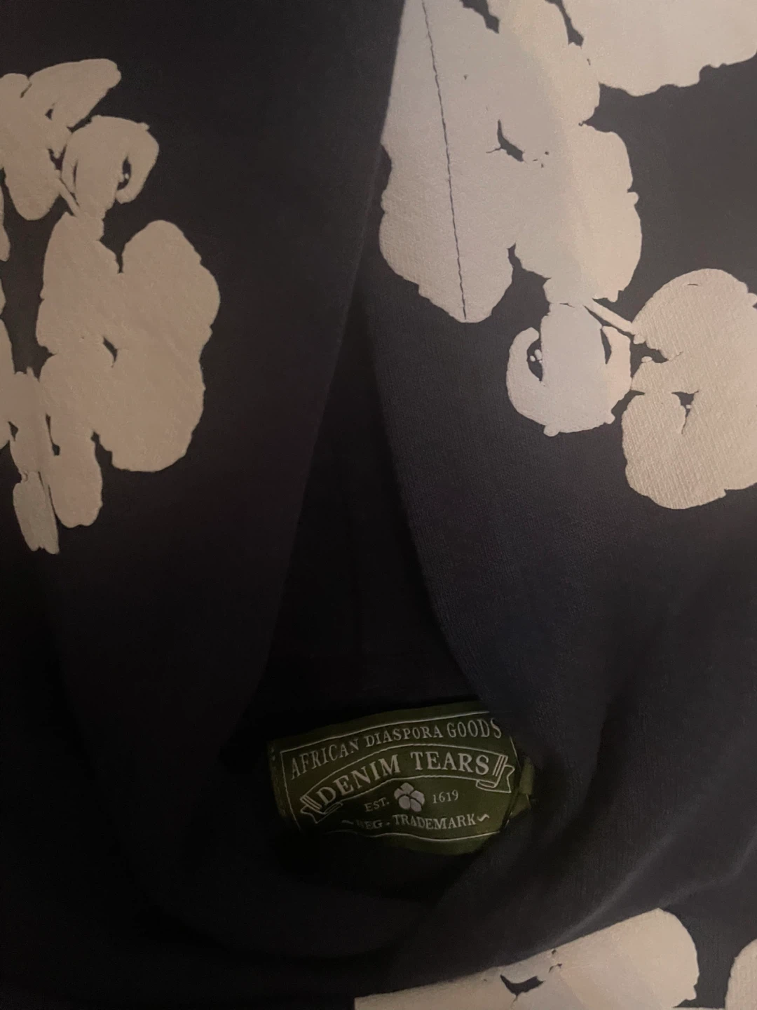 Navy Denim Tears Hoodie size L - photo 2