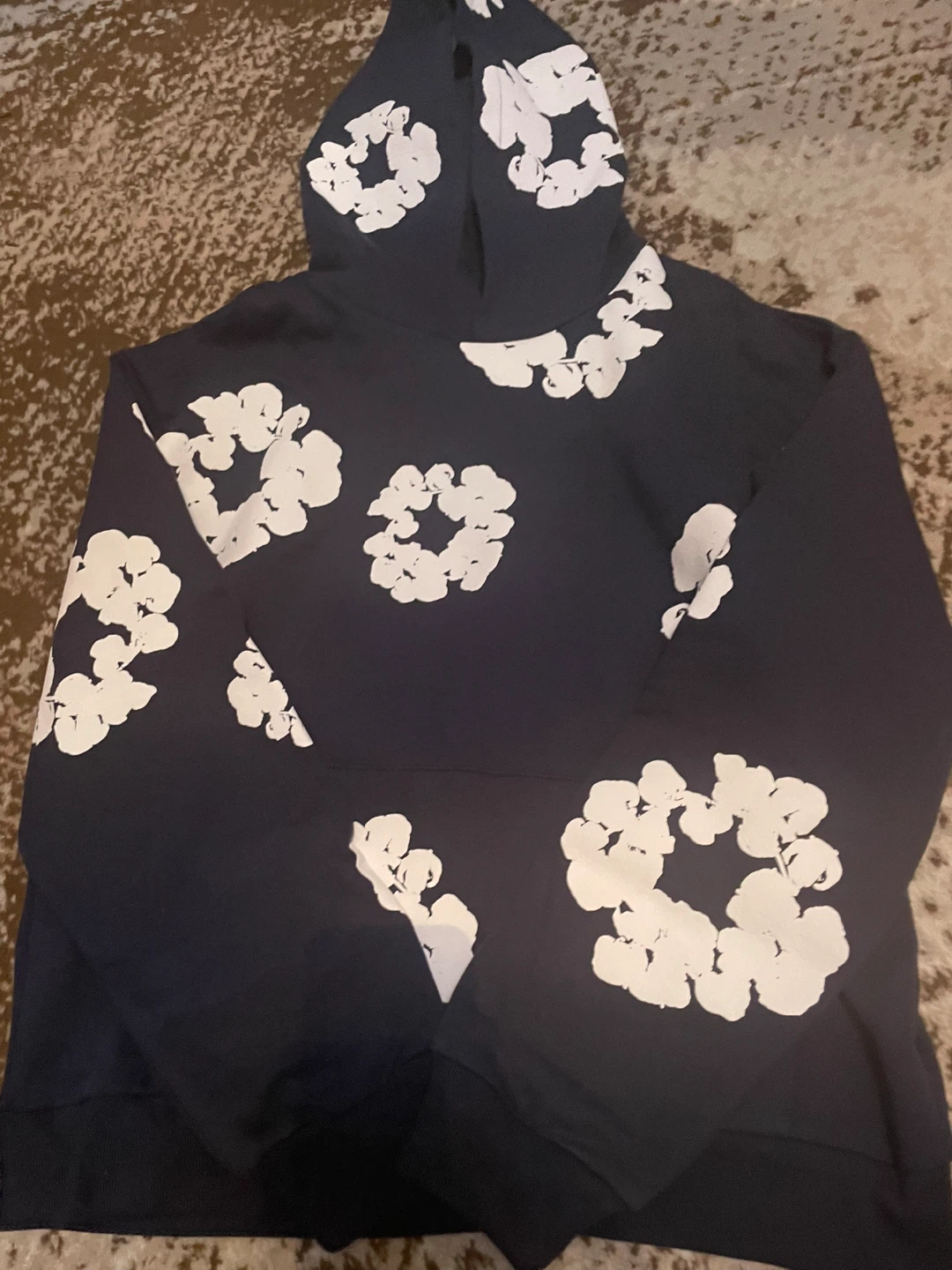 Navy Denim Tears Hoodie size L