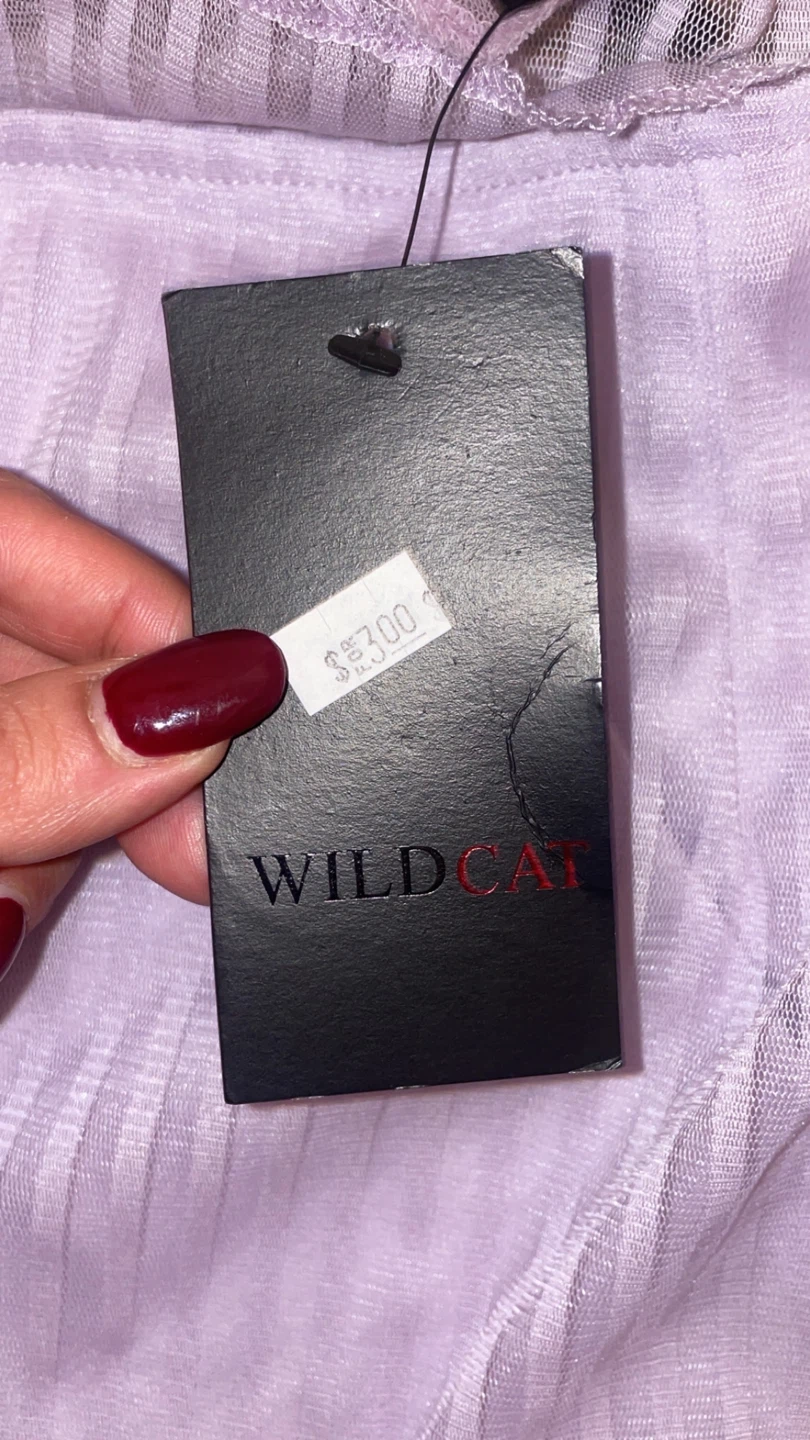 Wildcat Lavender Lace Trim Pencil Skirt - Size M - photo 2