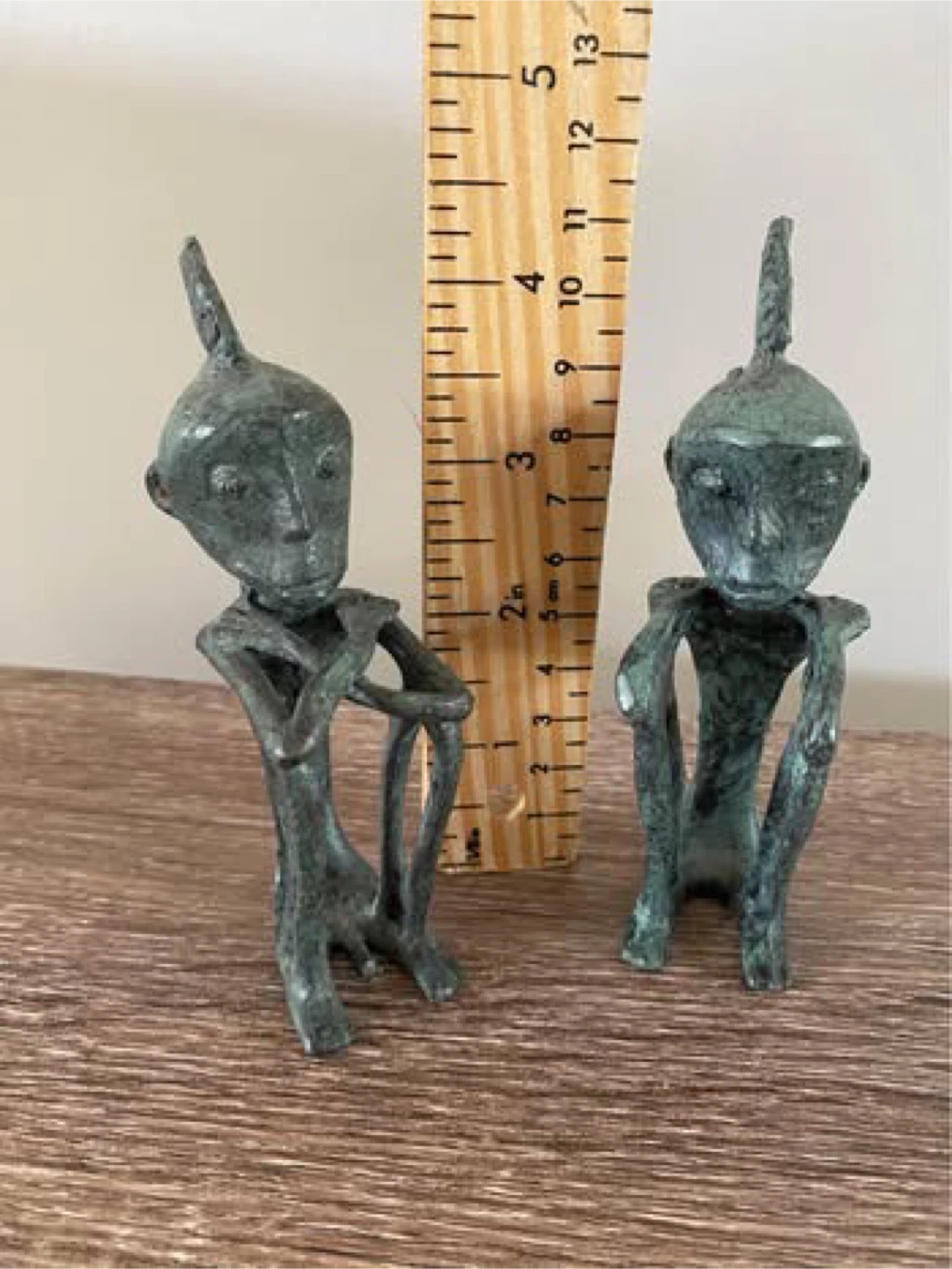 Vintage Bronze Leti Man Maluku Archipelago Tribal Art