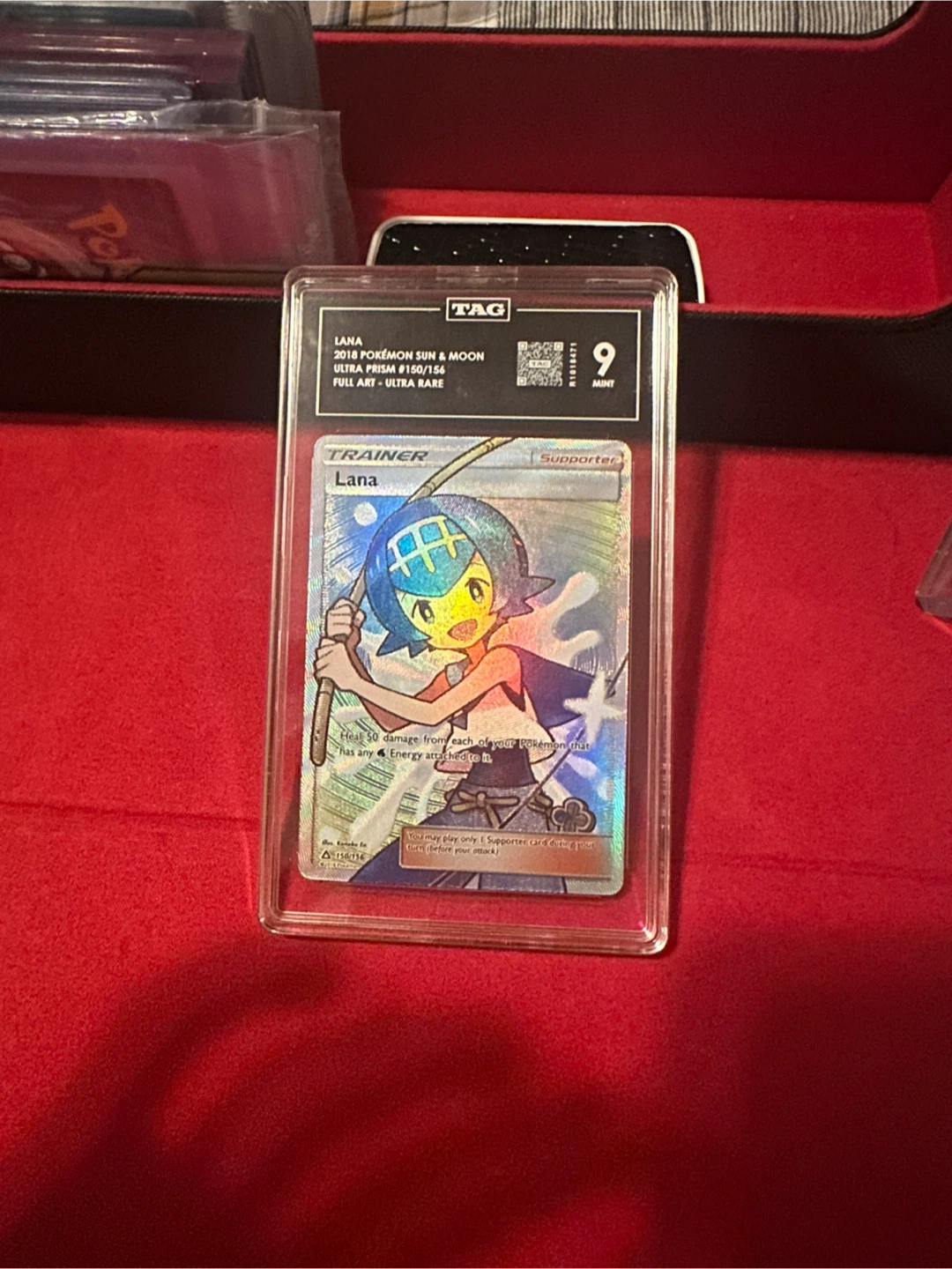 Lana Supporter Card - 2018 Pokemon Sun & Moon - Graded 9 Mint
