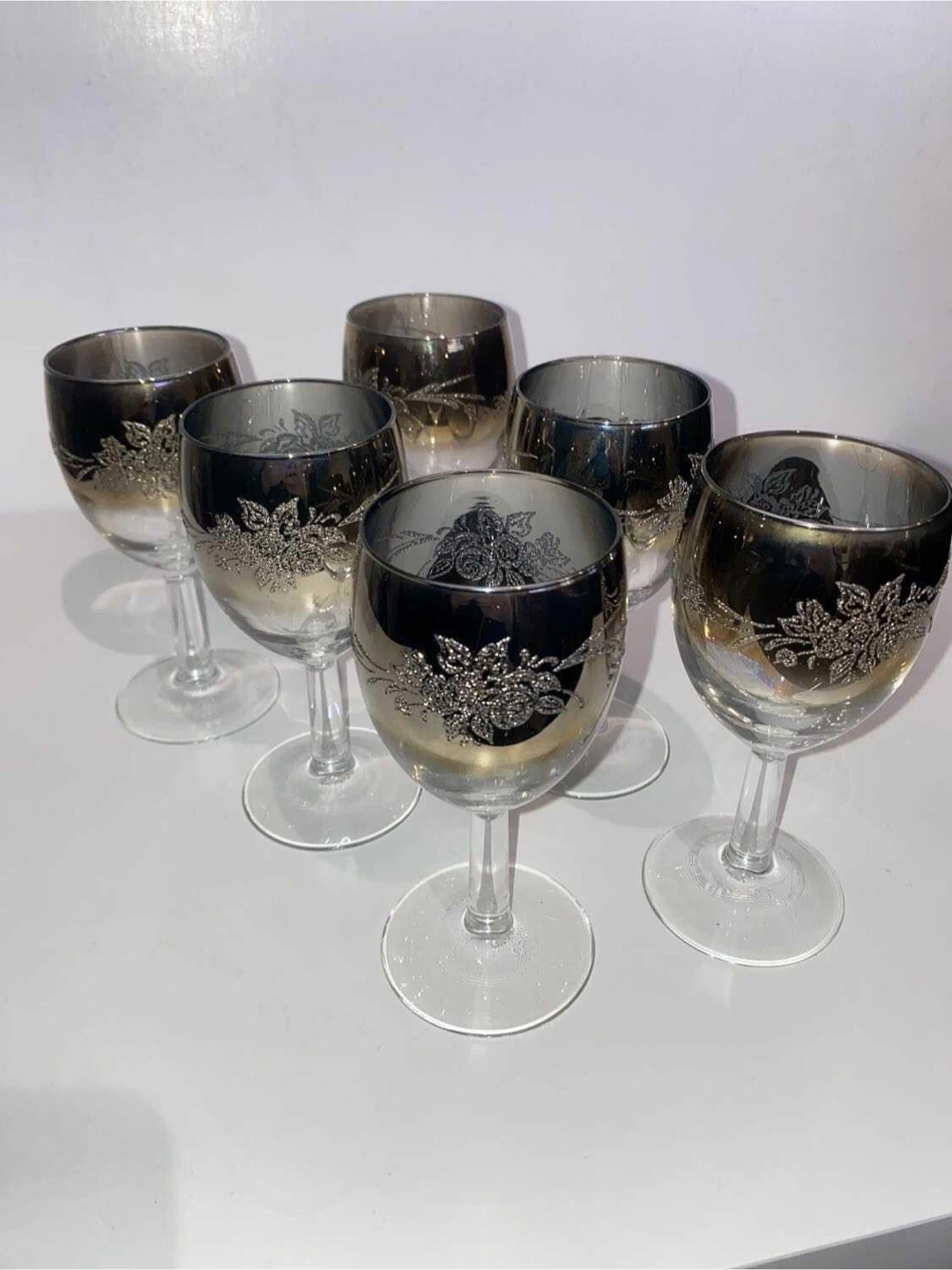 1950s Ombre Wine Glasses Set - photo 3