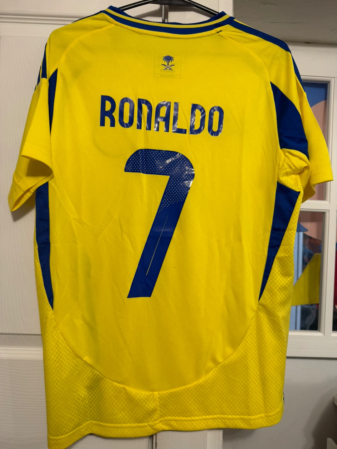 Adidas Ronaldo Al Nassr Football Club Soccer Jersey Size S - photo 2